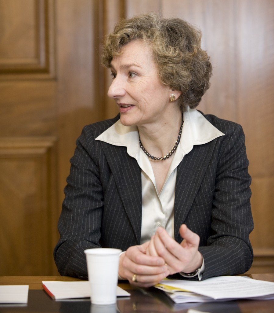 Irene Gysel-Nef, Kirchenrätin der evangelisch-reformierten Landeskirche des Kantons Zurich, am Mittwoch (07.01.09) an der Kirchenratssitzung im Zürcher Rathaus.